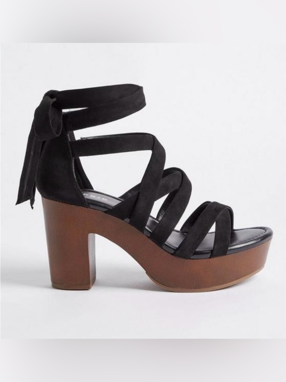 Torrid Anchor Wrap Black Strappy Lace-Up Women’s Heels